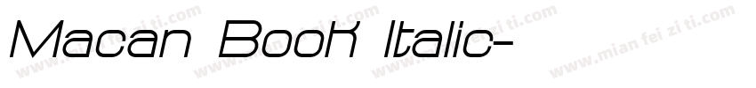 Macan Book Italic字体转换